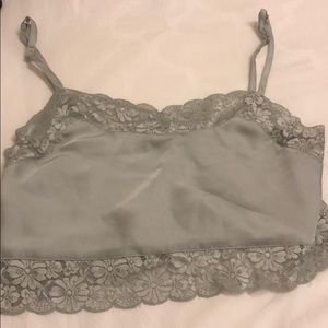 Brandy silk crop top